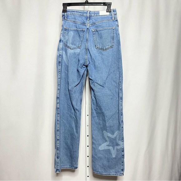 Hollister Star Print High-Waisted Jeans Light Wash • 3R/W26 - Picture 7 of 7